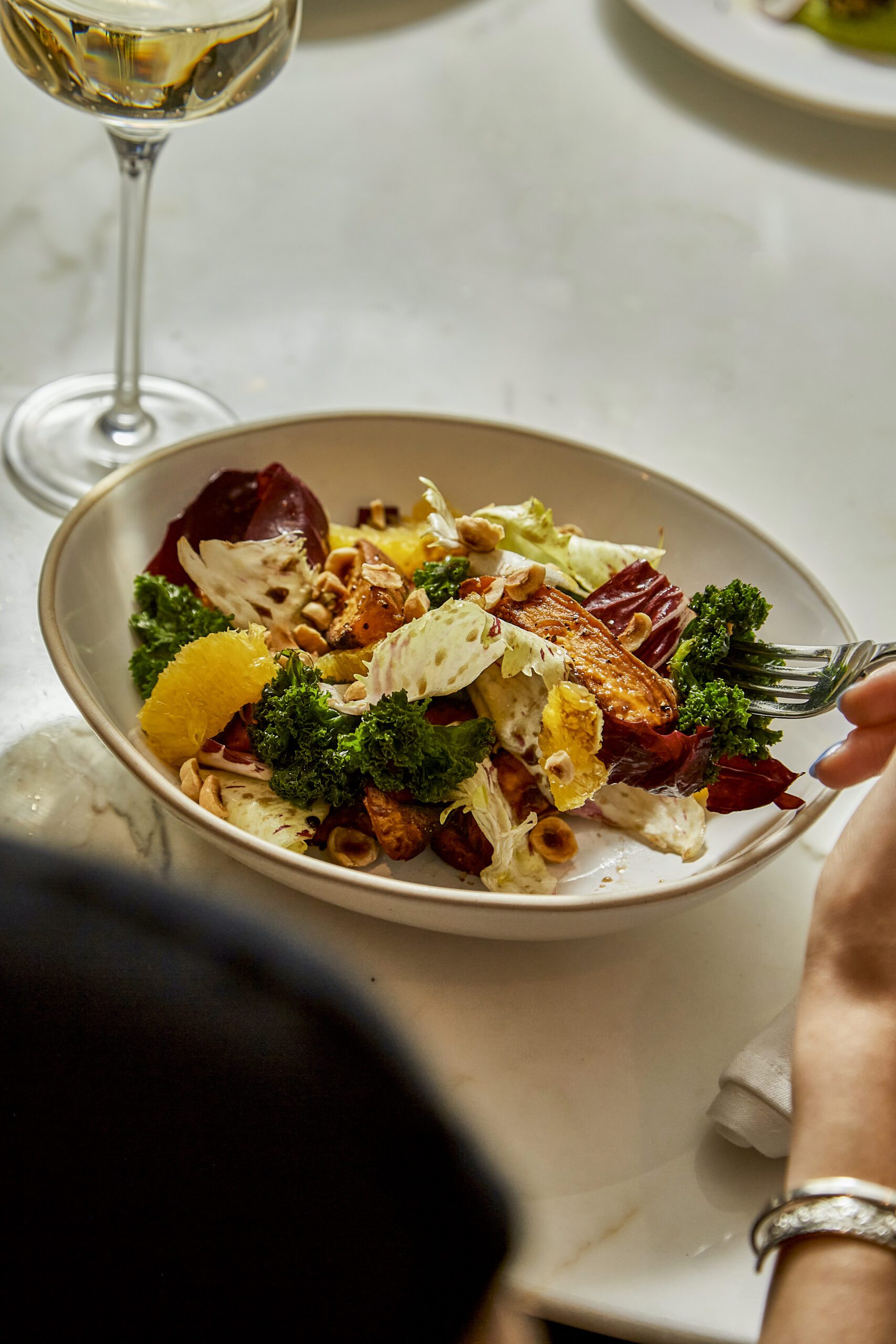 Sweet Potato, Radicchio and Kale Salad summer dish